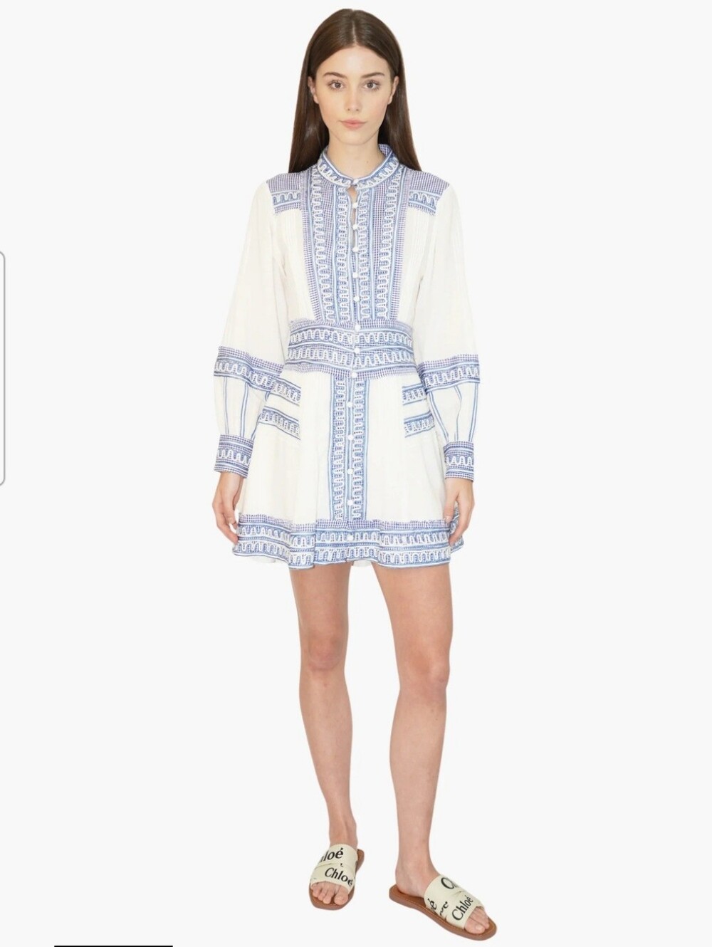 Veronica Beard Embroidered Pasha Dress (Size 2)